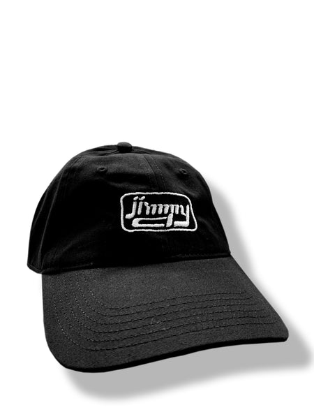Jimmy D Logo Cap - White on black