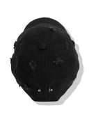 DESTROYED & PIERCED Jimmy D Logo Cap - White on black