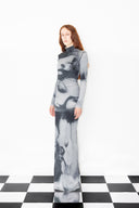 Mr. Wavey Dress - Mysterious 20's Woman Print