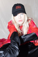 Jimmy D Logo Cap - Red on black