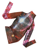 1999 Silk Mesh Top - Mirror Ball Print