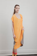 Maaya Dress - Yellow/Grey