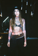 1999 Silk Mesh Top - Mirror Ball Print