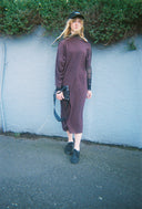 Escargot Dress - Pinot Noir