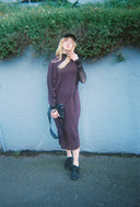 Escargot Dress - Pinot Noir