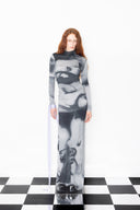Mr. Wavey Dress - Mysterious 20's Woman Print