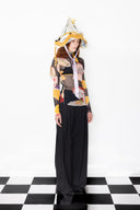 1999 Silk Mesh Top - Priscilla Rose Howe Print