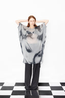 Flounder Dress - Silk Georgette - Mysterious 20's Woman Print