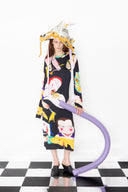 Doric Long Sleeve Tee Dress - Priscilla Rose Howe Print