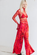 1999 Silk Mesh Top - Mudd Club Floral