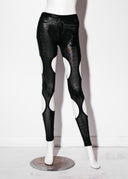 Cut Out Leggings - Lacquered Stretch
