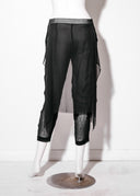 Cropped Silk Blair Pant with Bum Flap