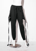 Wrap skirt front sweat pants