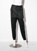 Wrap skirt front sweat pants