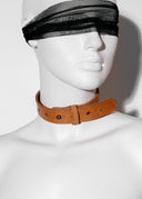 Neck belt - Beige Leather
