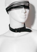 Neck belt - Black Leather