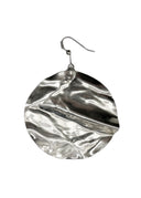 Crumpled Earring - With Hook