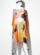 Firecloud Dress - Makeup.Grafitti.Wav Print
