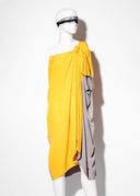 Maaya Dress - Yellow/Grey