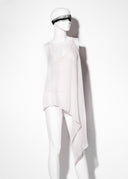 Short Sabre Silk Top - White