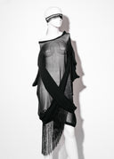 Fringed Lattice Tee Dress