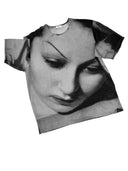 SILK KABOOM TEE - Mysterious 20's Woman Print