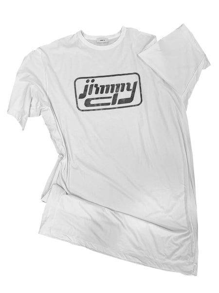 Space & Time Dress, White - New Jimmy Logo