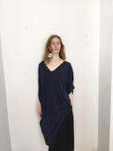 Etna Top - Navy Viscose Wool