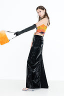 Skin Show Wrap Top - Makeup.Grafitti.Wav Print