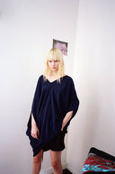 Etna Top - Navy Viscose Wool